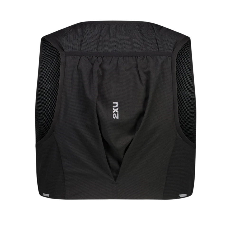 2XU Run Hydration Vest With Flasks - Black/Silver Reflective