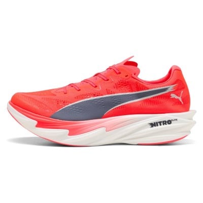 Puma Deviate Nitro Elite 4 - Mens Running Shoes - Ultra Red/Inky Depths