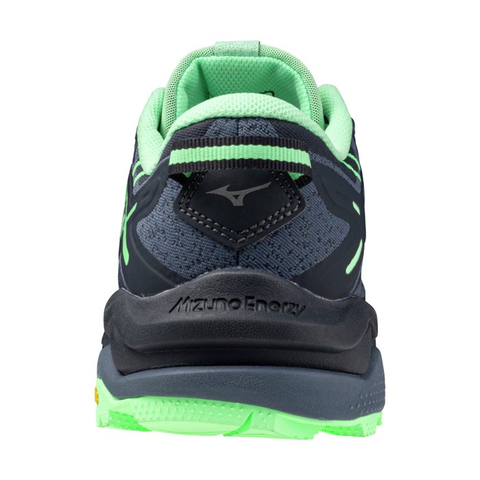 Mizuno Wave Mujin 10 - Mens Trail Running Shoes - Vintage Indigo/Neo Mint/India Ink