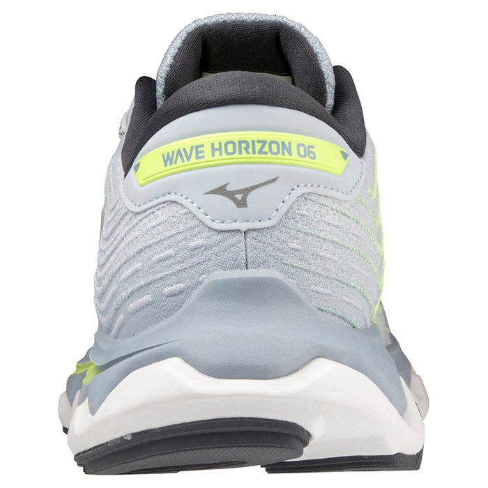 Mizuno Wave Horizon 6 - Womens Running Shoes - Heather/White/Neo Lime