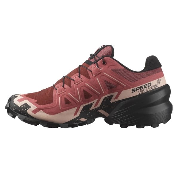 Salomon Speedcross 6 - Womens Trail Running Shoes - Cow Hide/Black/English Rose