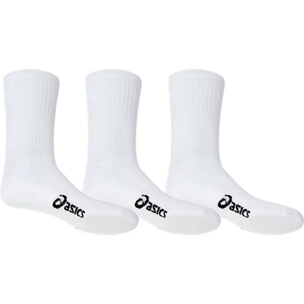 Asics Pace Crew Socks - 3 Pack - Brilliant White