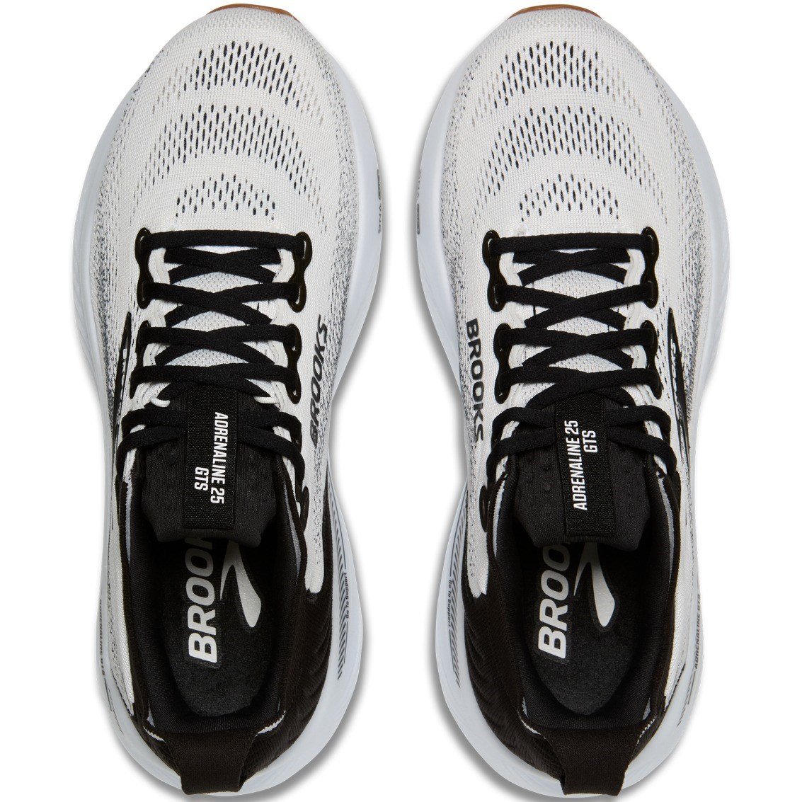 Brooks Adrenaline GTS 25 - Mens Running Shoes - White/Black/White