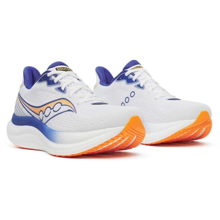 Saucony Triumph 23 - Mens Running Shoes - White/Azurite
