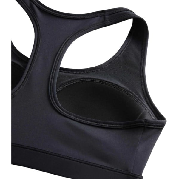 Nike Swoosh Padded Womens Sports Bra - Black/White