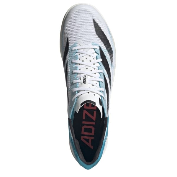 adidas Adizero Avanti TYO - Mens Long Distance Track Spikes - White/Core Black/Lucid Cyan