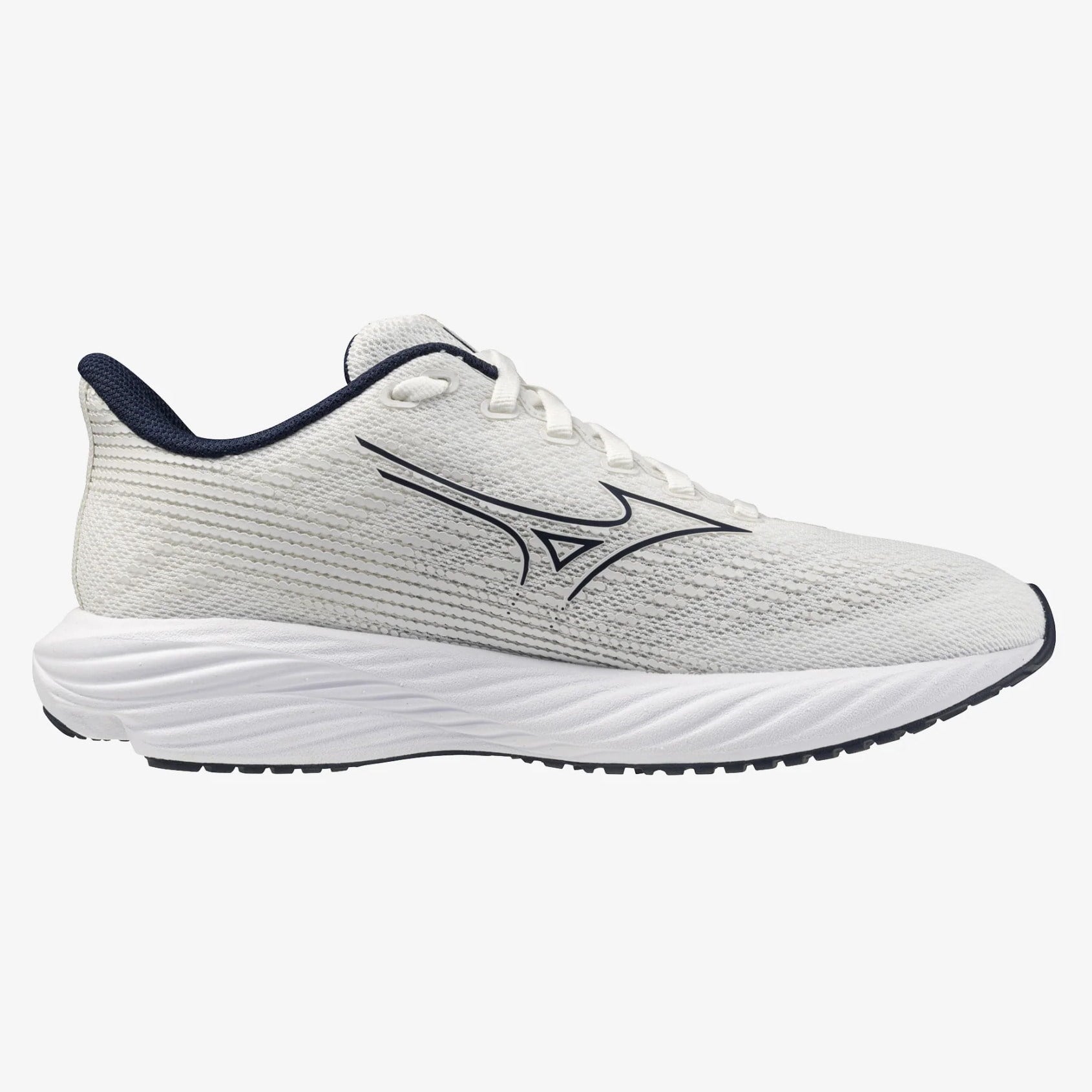 Mizuno Enerzy Rider Jr - Kids Running Shoes - GF White/Dress Blues - image 2