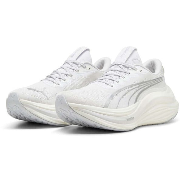 Puma MagMax Nitro - Womens Running Shoes - White/Silver
