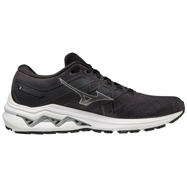 Mizuno Wave Inspire 18 - Mens Running Shoes - Smoke Black/Silver/Ebony