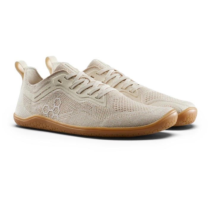 Vivobarefoot Primus Lite Knit Natural - Womens Running Shoes - Coconut