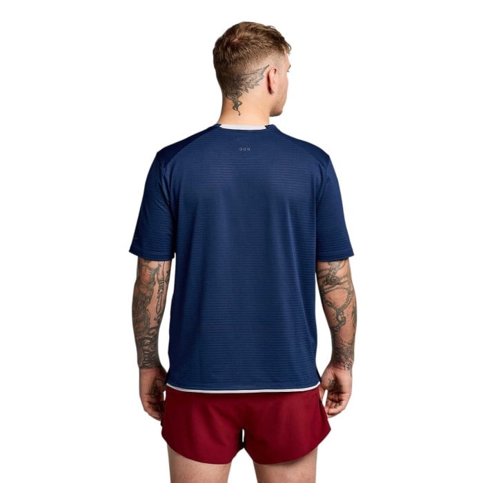 Saucony Mens Kinvara Short Sleeve Running T-Shirt - Navy