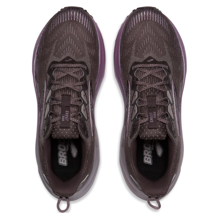 Brooks Ghost Trail - Womens Trail Running Shoes - Raisin/Purple/Metallic - image 4