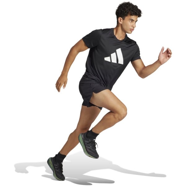 adidas Run It 5 Inch Mens Running Shorts - Black