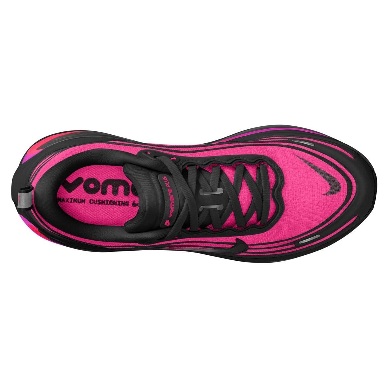 Nike Vomero Plus - Womens Running Shoes - Black/Hyper Pink/Fuchsia Blast - image 6