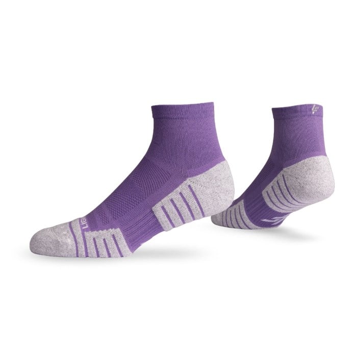 Lightfeet Performance Unisex Quarter Length Socks - Violet