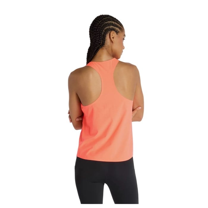 New Balance Womens Race Day Singlet - Urgent Red