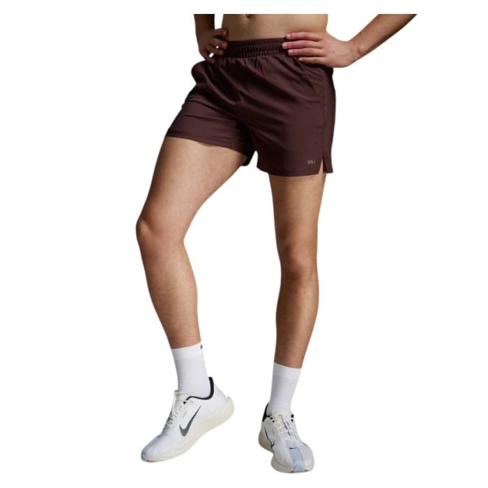 2XU Aero 5 Inch Mens Running Shorts - Bark/Black Reflective - image 7
