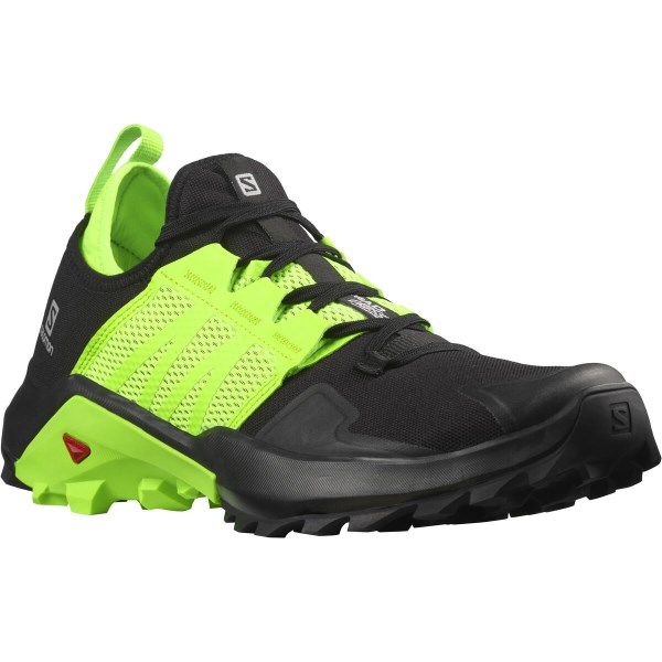 Salomon Madcross - Mens Trail Running Shoes - Black/Green Gecko/Quiet Shade