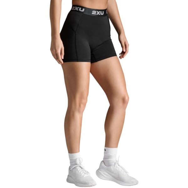 2XU Womens Everyday Compression 3 inch Shorts - Black/Black