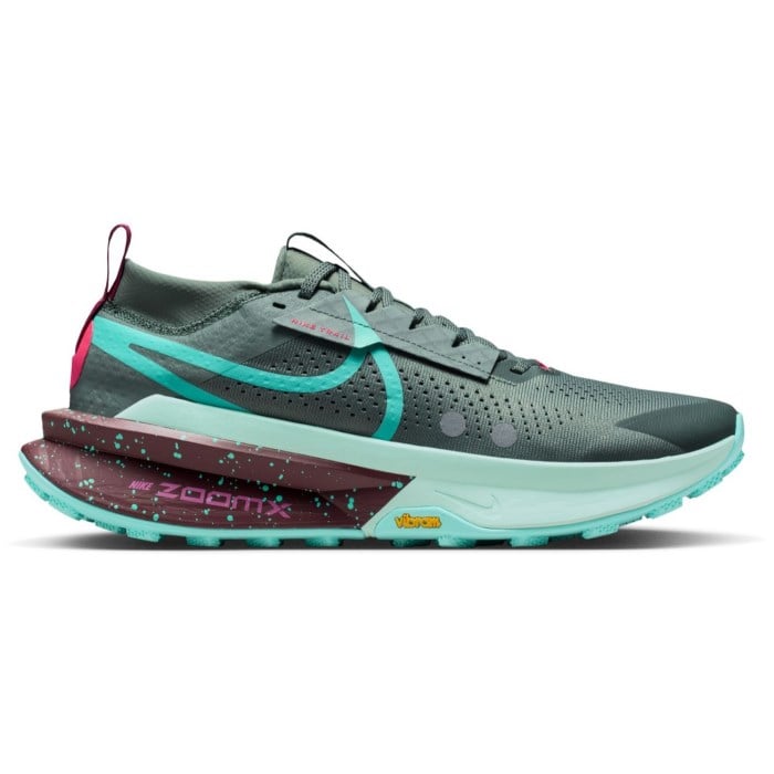 Nike ZoomX Zegama Trail 2 - Mens Trail Running Shoes - Clay Green/Bleached Turq/Mint Foam
