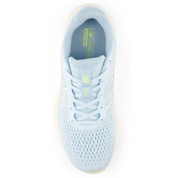 New Balance 520v8 - Womens Running Shoes - Light Chrome Blue/Lime Light/Angora