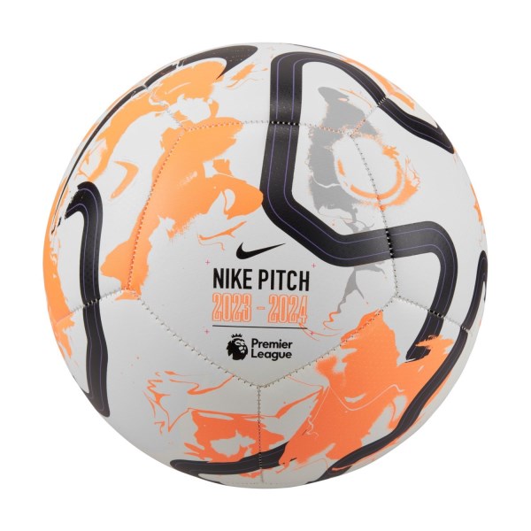 Nike Premier League Pitch Soccer Ball - White/Total Orange/Black
