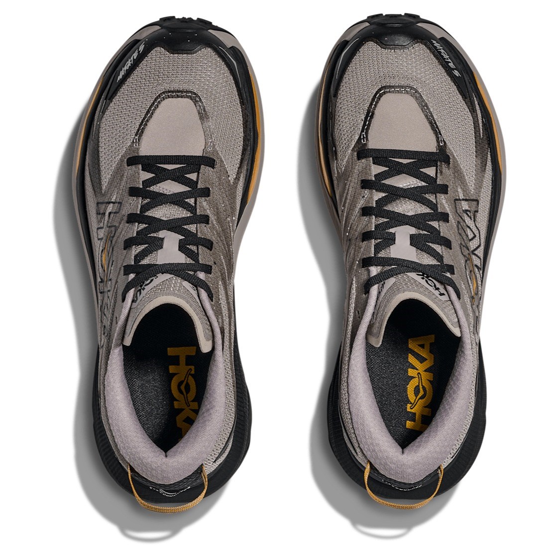 Hoka Mafate 5 - Mens Trail Running Shoes - Cement/Black