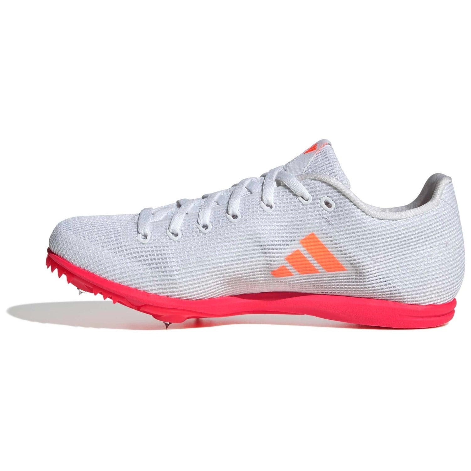 adidas Allroundstar - Kids Track and Field Spikes - Cloud White/Lucid Orange/Silver Metallic