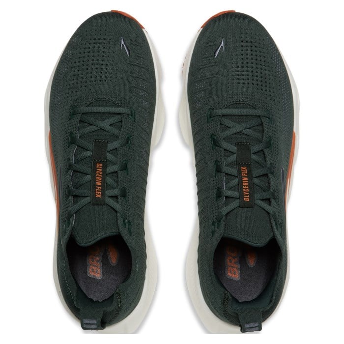 Brooks Glycerin Flex - Mens Running Shoes - Green/Grey/Brown - image 4