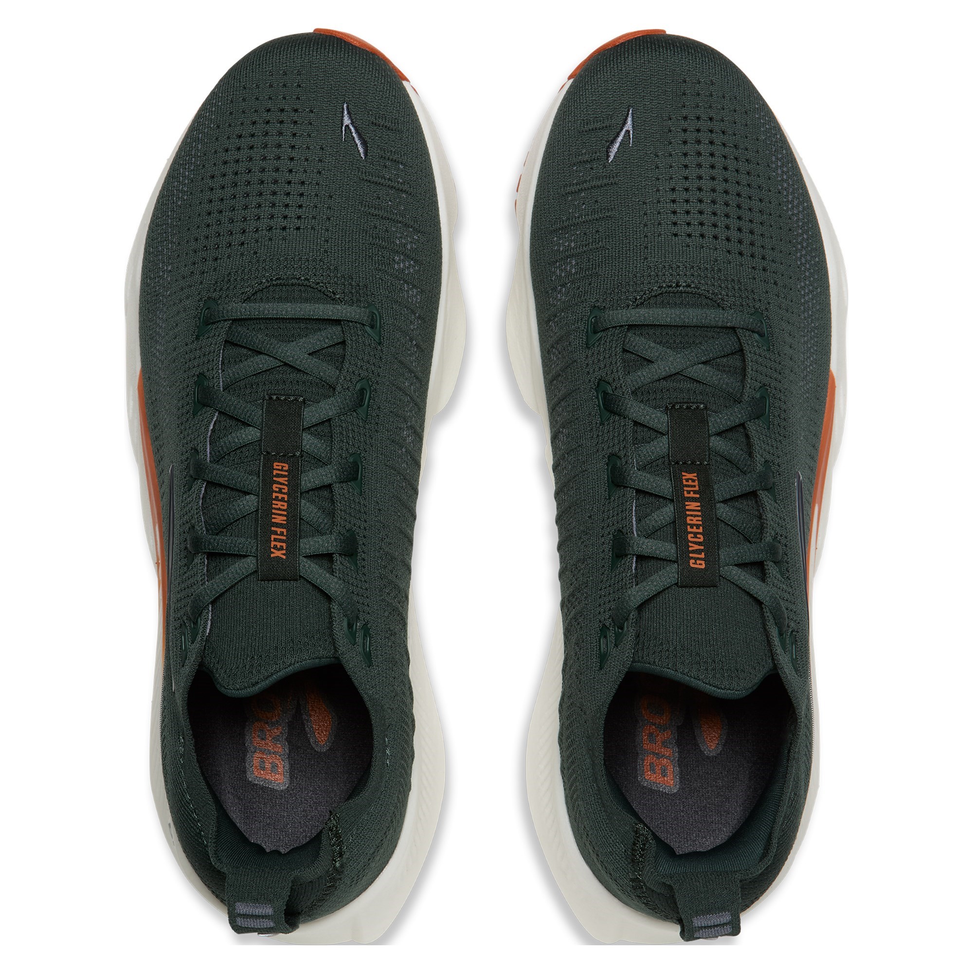 Brooks Glycerin Flex - Mens Running Shoes - Green/Grey/Brown - image 4