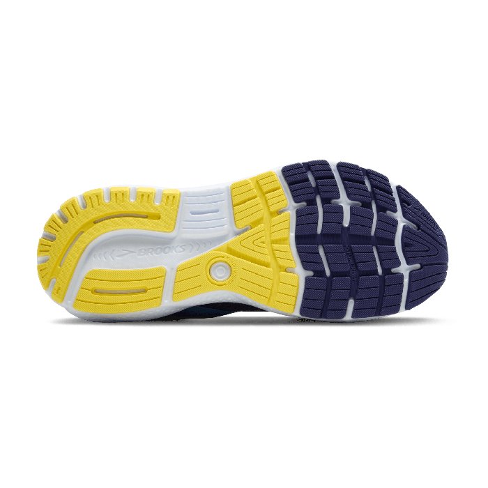 Brooks Ghost 16 - Mens Running Shoes - Blue/Bonnie Blue/Yellow