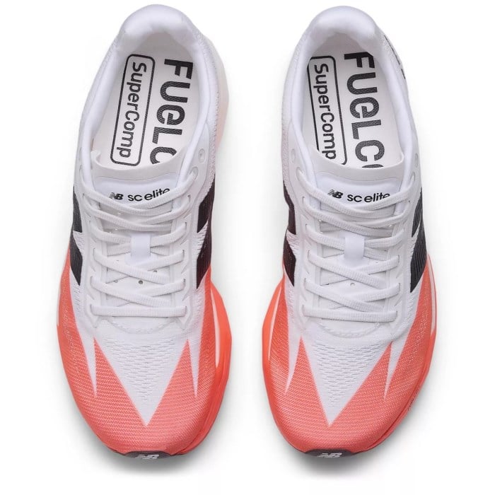 New Balance FuelCell Supercomp Elite v5 - Womens Racing Shoes - Urgent Red/White/Black