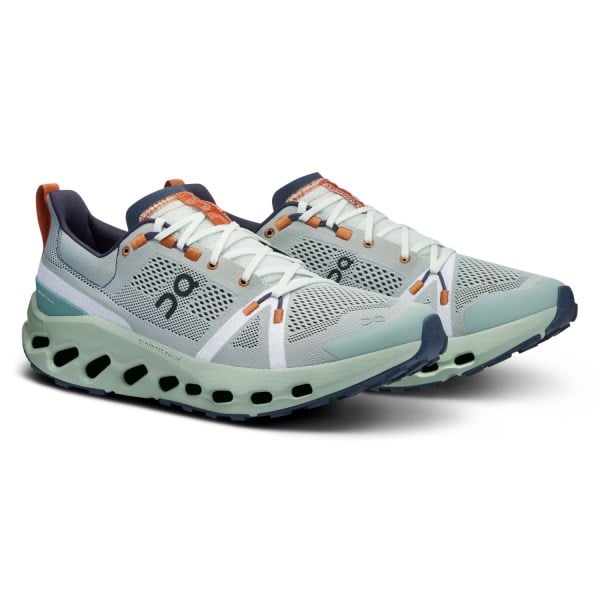 On Cloudsurfer Trail - Mens Trail Running Shoes - Aloe/Mineral