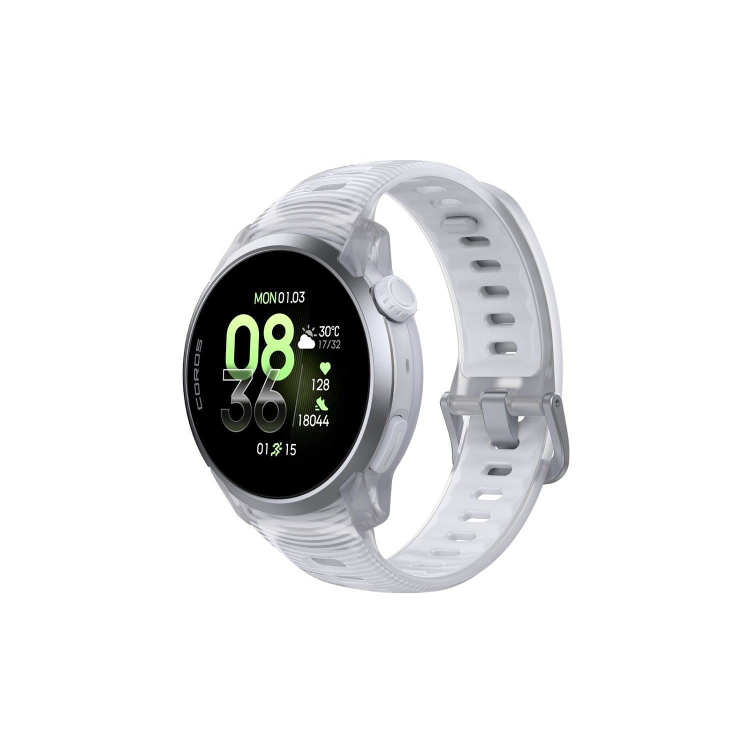 Coros Pace 4 Premium Multisport GPS Watch with Silicone Band - Cloud White - image 3