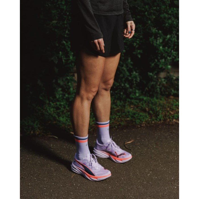 SHYU Crew Racing Socks - Parma/Red/Graphite - image 2