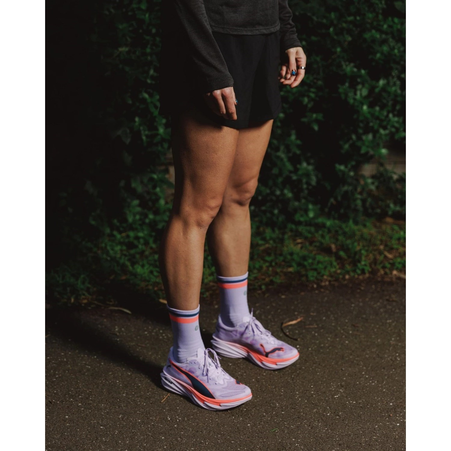 SHYU Crew Racing Socks - Parma/Red/Graphite - image 2