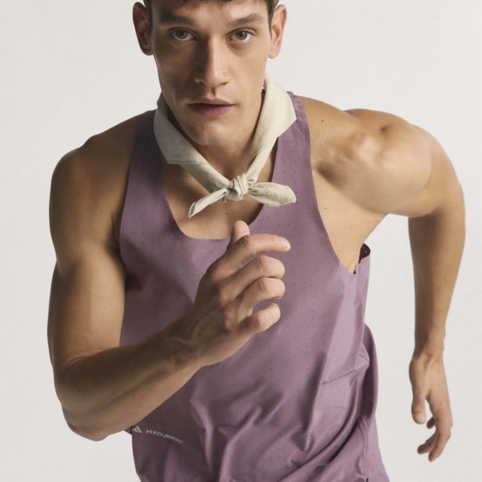 adidas ADI365 H.Koumori Mens Running Singlet - Shadow Fig