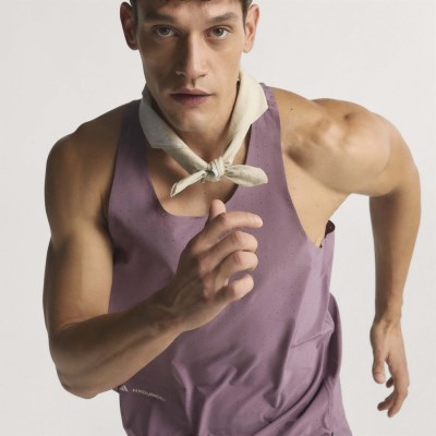 adidas ADI365 H.Koumori Mens Running Singlet - Shadow Fig