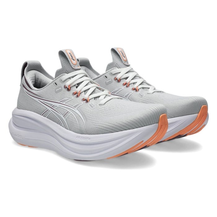 Asics Gel Nimbus 28 - Womens Running Shoes - Cloud Grey/Dusty Mauve - image 3