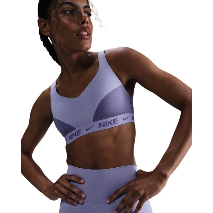 Nike Indy High Support Adjustable Sports Bra - Womens - Lilac Ice/Dusty Amethyst
