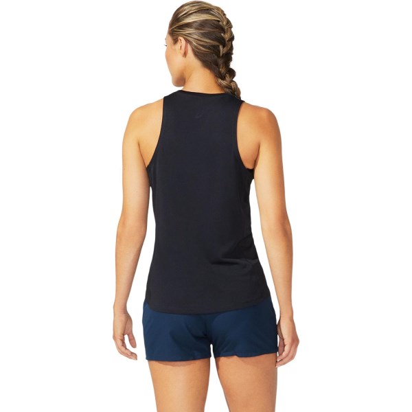 Asics Silver Womens Training Tank Top - Performance Black
