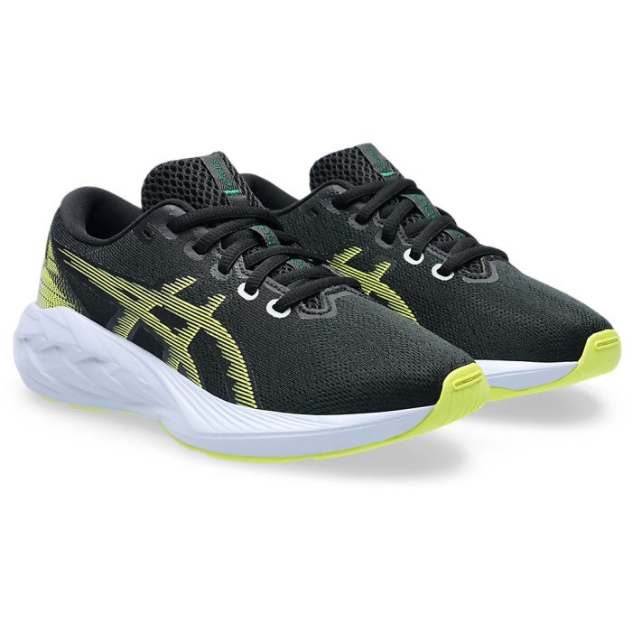 Asics NovaBlast 5 GS - Kids Running Shoes - Black/Citron
