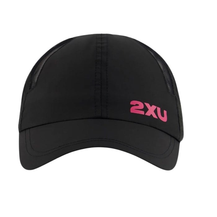 2XU Running Cap - Black/Fuchsia