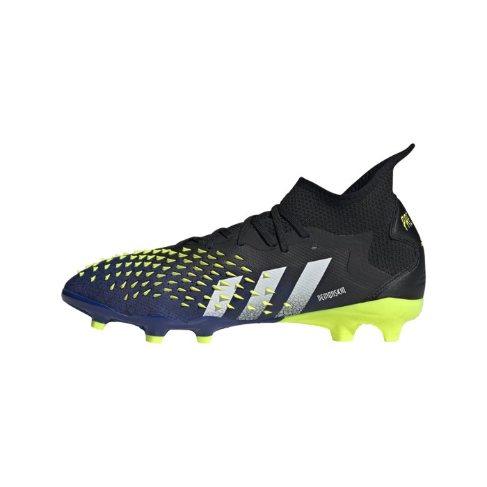 Adidas Predator Freak .2 FG - Mens Football Boots - Core Black/White/Solar Yellow