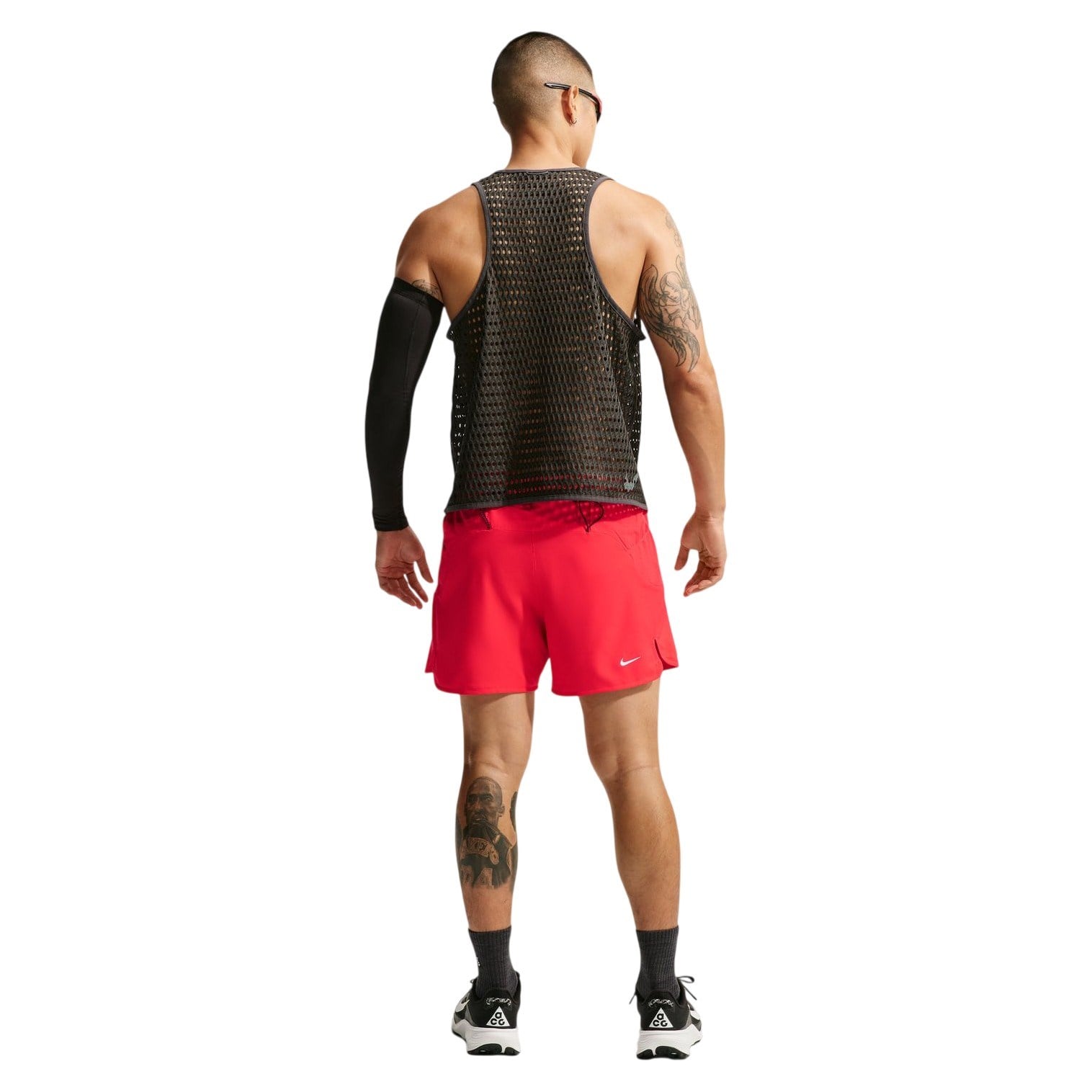 Nike ACG Second Sunrise 5 Inch Mens Brief-Lined Running Shorts - Light Crimson/Summit White - image 3