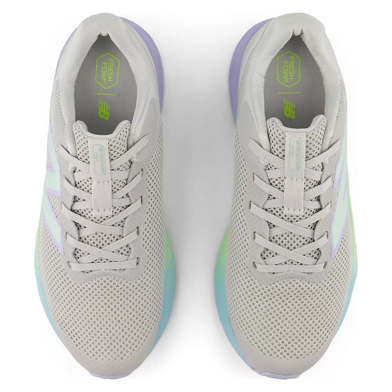 New Balance Fresh Foam Arishi v4 Lace - Kids Running Shoes - Grey Matter/Daybreak/Cosmic Jade