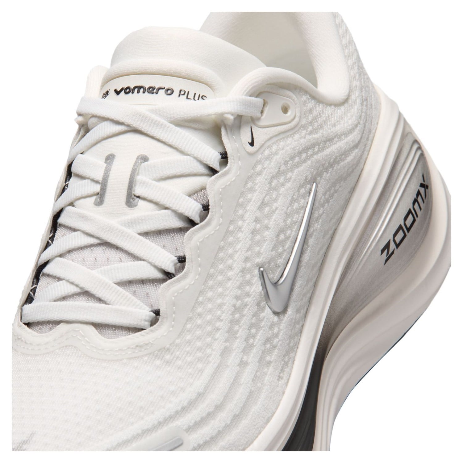 Nike Vomero Plus ESS - Womens Running Shoes - Summit White/Metallic Silver - image 8