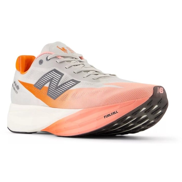 New Balance FuelCell Supercomp Elite v5 New York - Mens Racing Shoes - Grapefruit/Grey Matter/Poppy