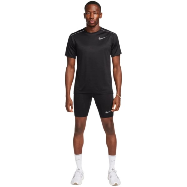 Nike Fast Brief-Lined Running 1/2 Tights - Mens - Black/Reflective Silver