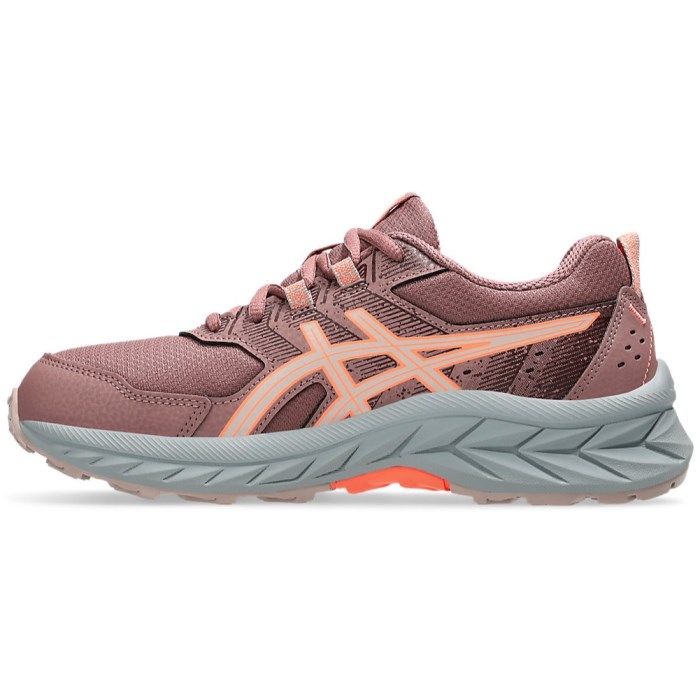 Asics Gel Venture 9 GS - Kids Trail Running Shoes - Rubble Red/Fawn